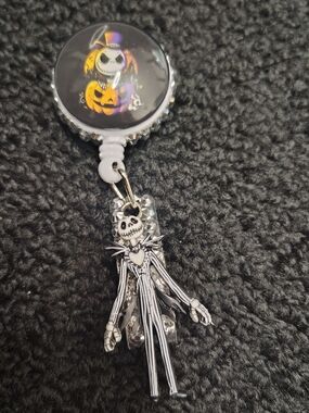 Nightmare Before Christmas Jack Halloween Retractable Badge Reel Id Holder